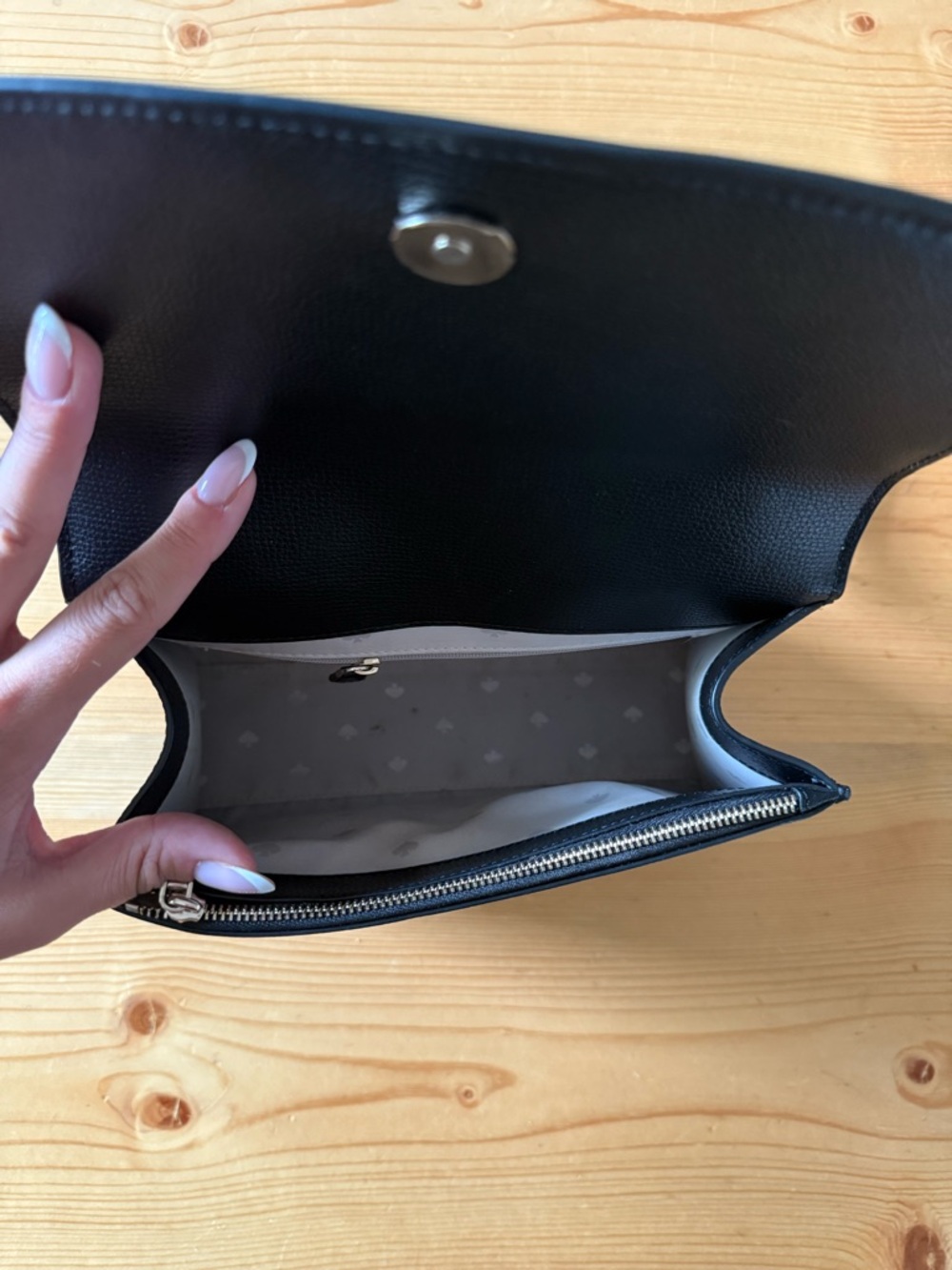 Kate Spade Black Leather Top-Handle Satchel - Picture 5 of 5